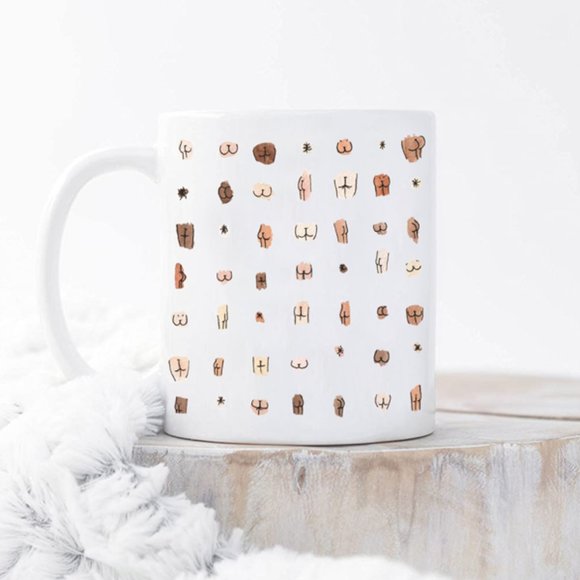 Funny Butt Coffee Mug in 11oz and 15oz - Picture 2 of 5